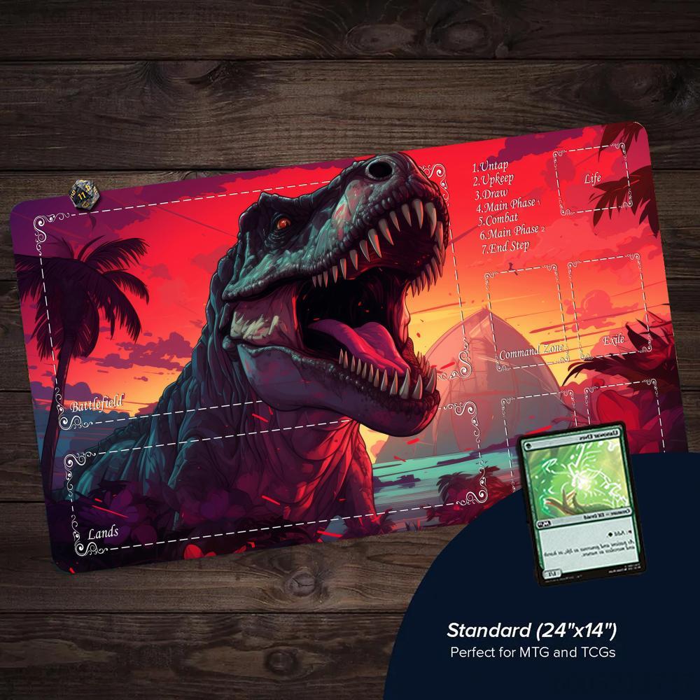Neon Aesthetic Dinosaur Theme  - Door Mat Blank review and price