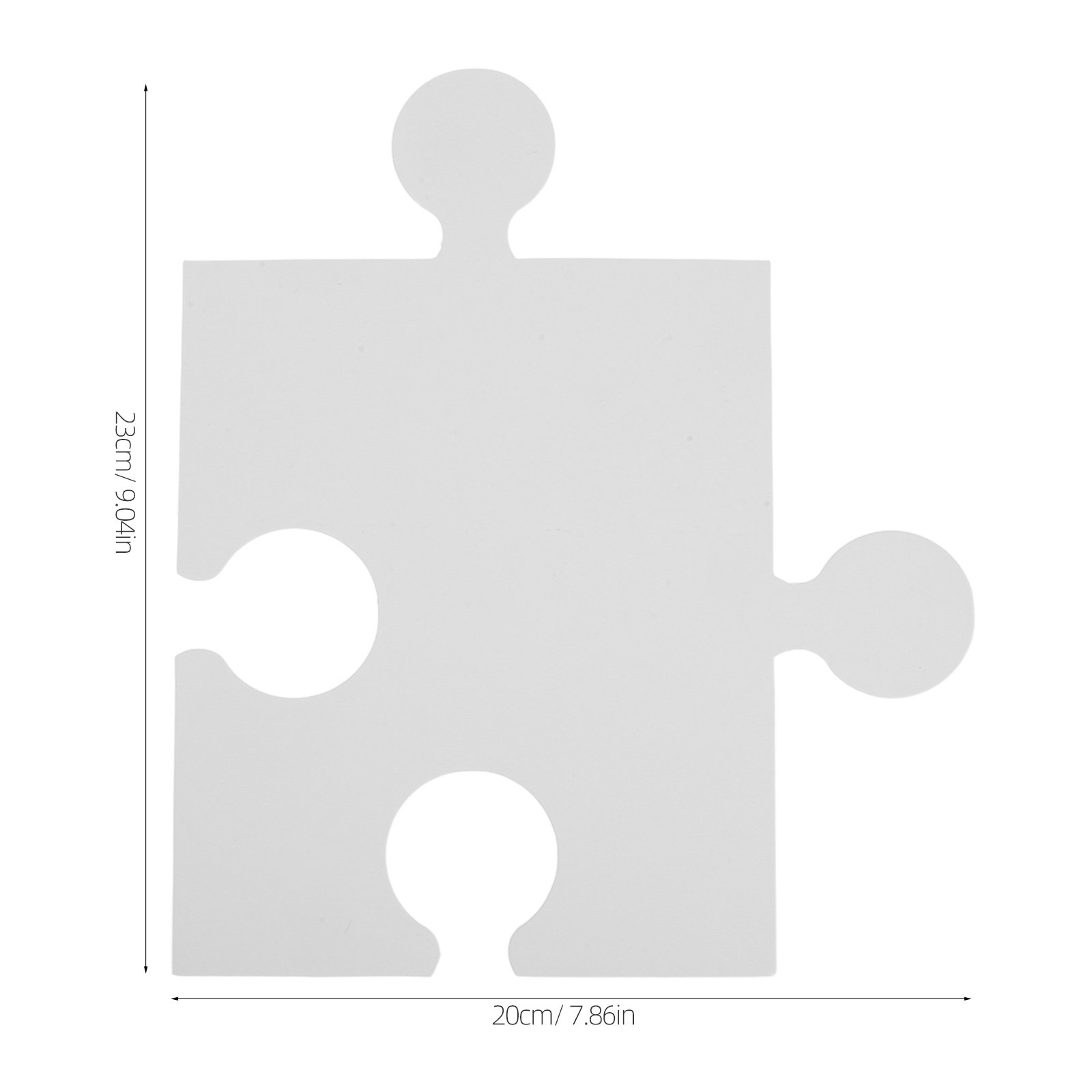 60Pcs Large Blank Puzzle Piece - Puzzle Blank White review and price