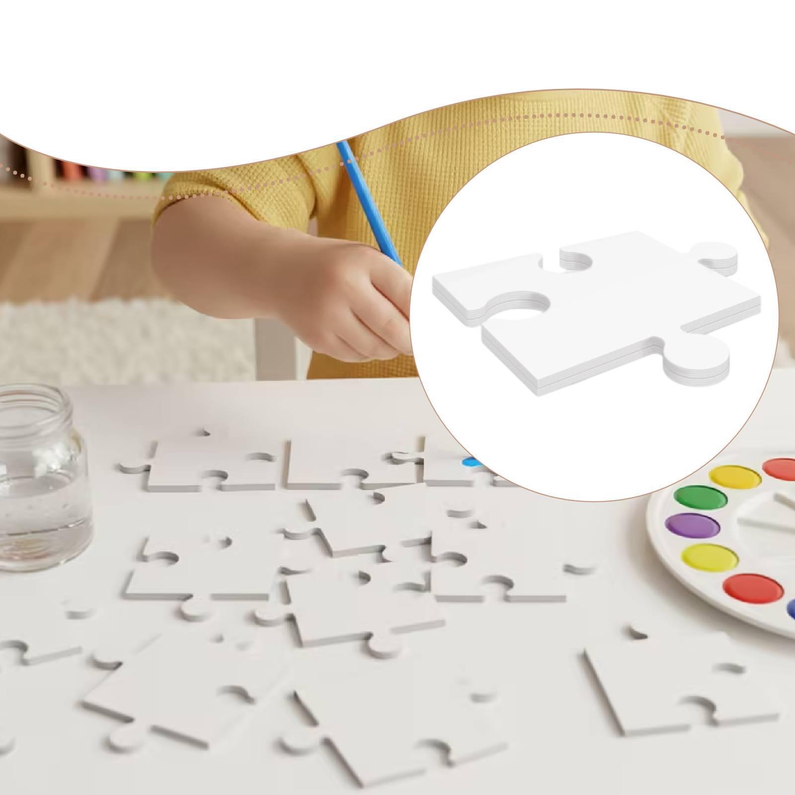 24x White Cardboard Blank Jigs - Puzzle Blank White review and price