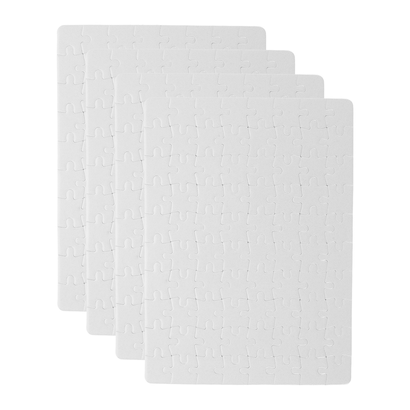 4Sheets Blank Puzzle Pieces Wh - Puzzle Blank White review and price