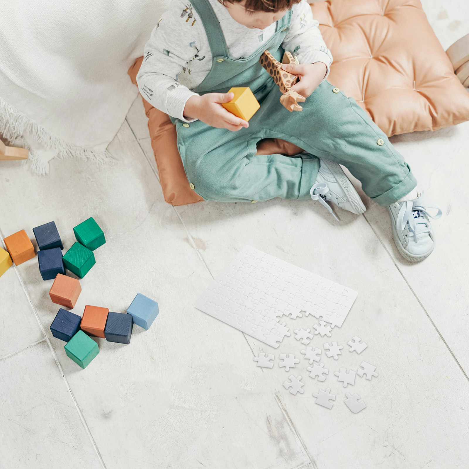 4Sheets Blank Puzzle Pieces Wh - Puzzle Blank White review and price