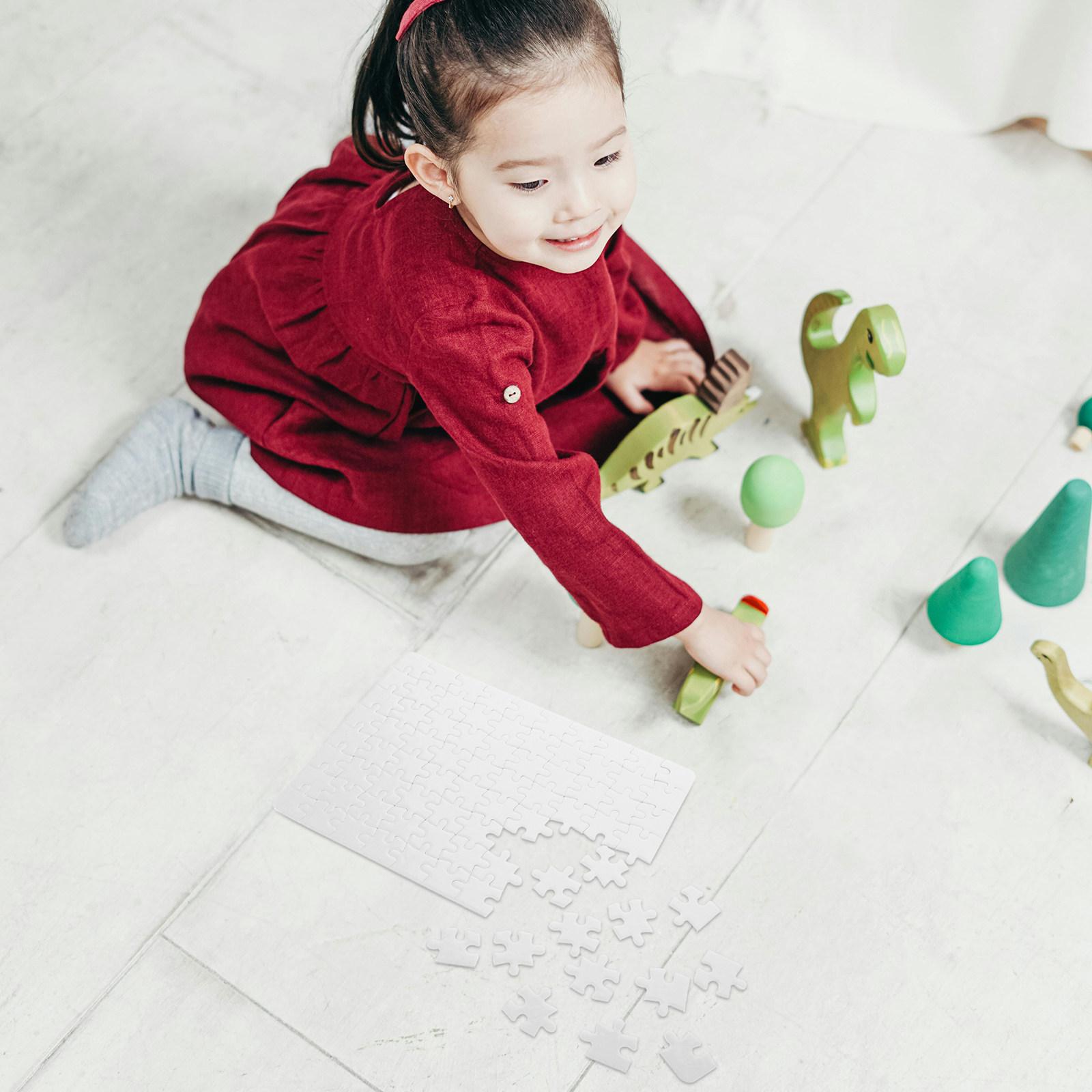 4Sheets Blank Puzzle Pieces Wh - Puzzle Blank White review and price