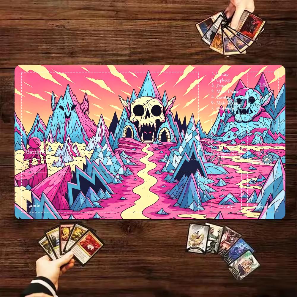 Cartoon Pink Skull Mountain TC - Door Mat Blank review and price