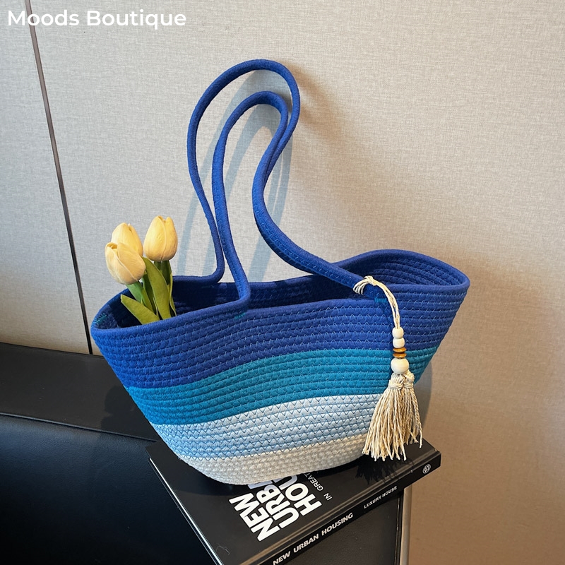 Cotton Rope Woven Design Shoul - Tote Bag Sublimation review and price