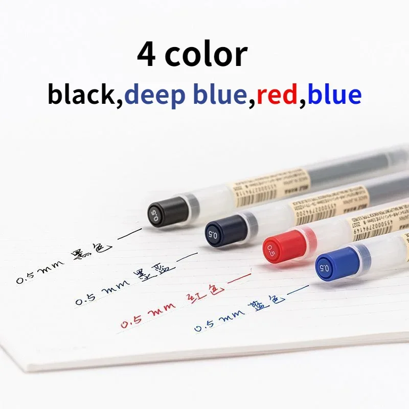 10pcs Press pen refills with 1 - Muji Stationery Gel Pen review and price
