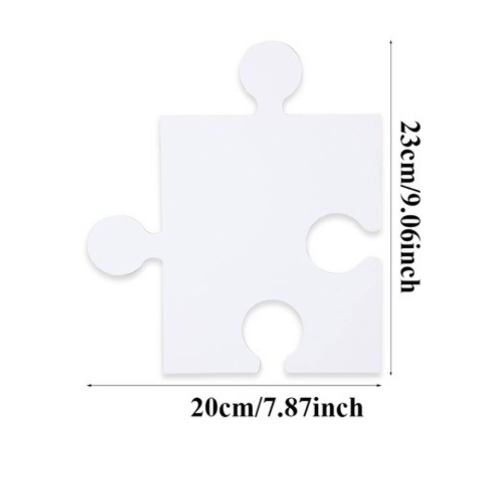 White Cardboard Puzzle Set Bla - Puzzle Blank White review and price