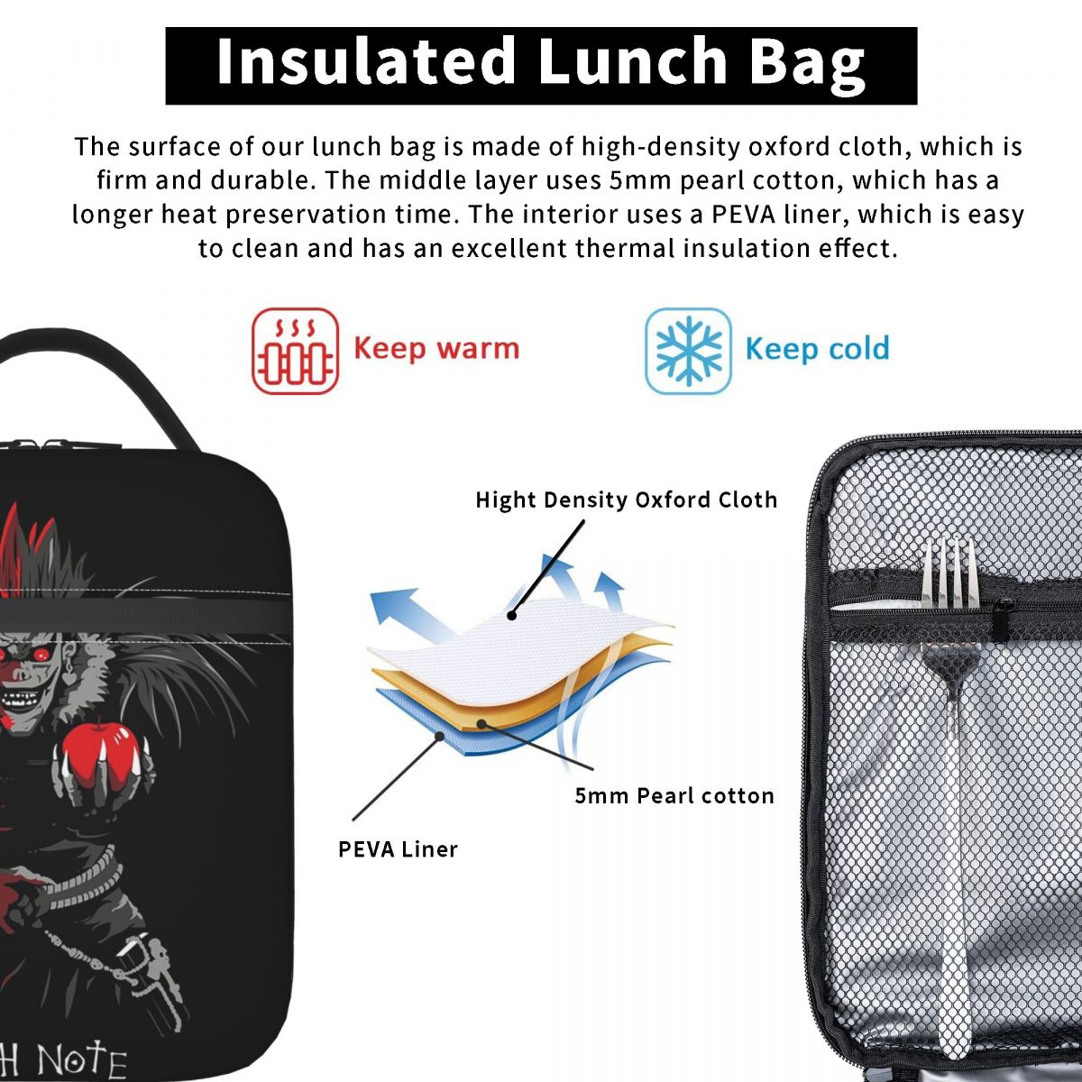 Anime Death Note L-Lawliet Ins - Tote Bag Sublimation review and price