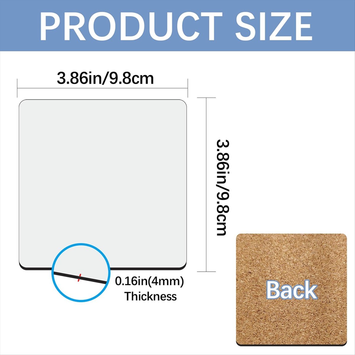 ABYA 30 Pcs Sublimation Square - Coaster Sublimation Blank review and price