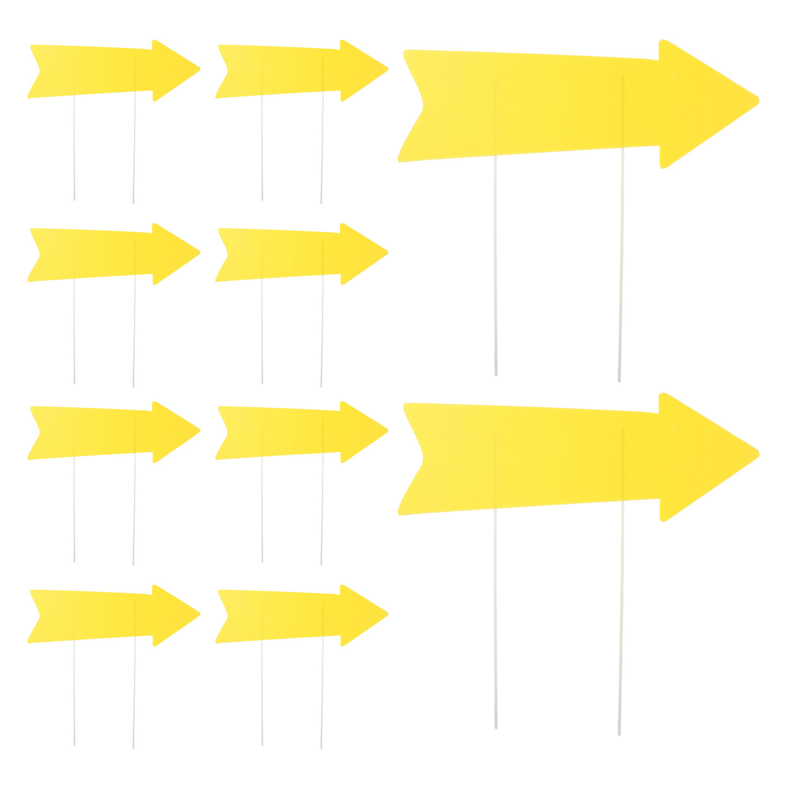 10Pcs Blank Yellow Arrow Signs - Yard Sign Blank review and price